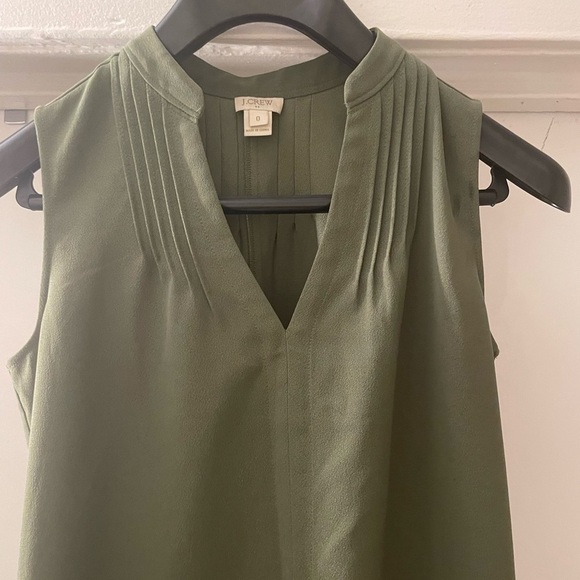 J. crew Forest Green Mini Dress Size 0 - Picture 5 of 7